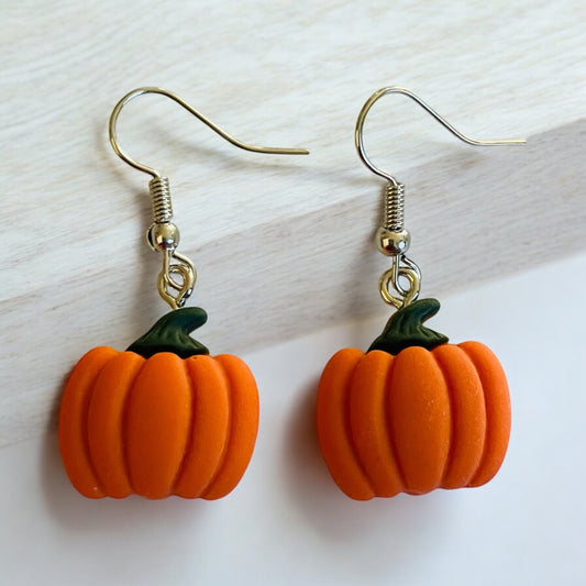 Small Pumpkin Earring