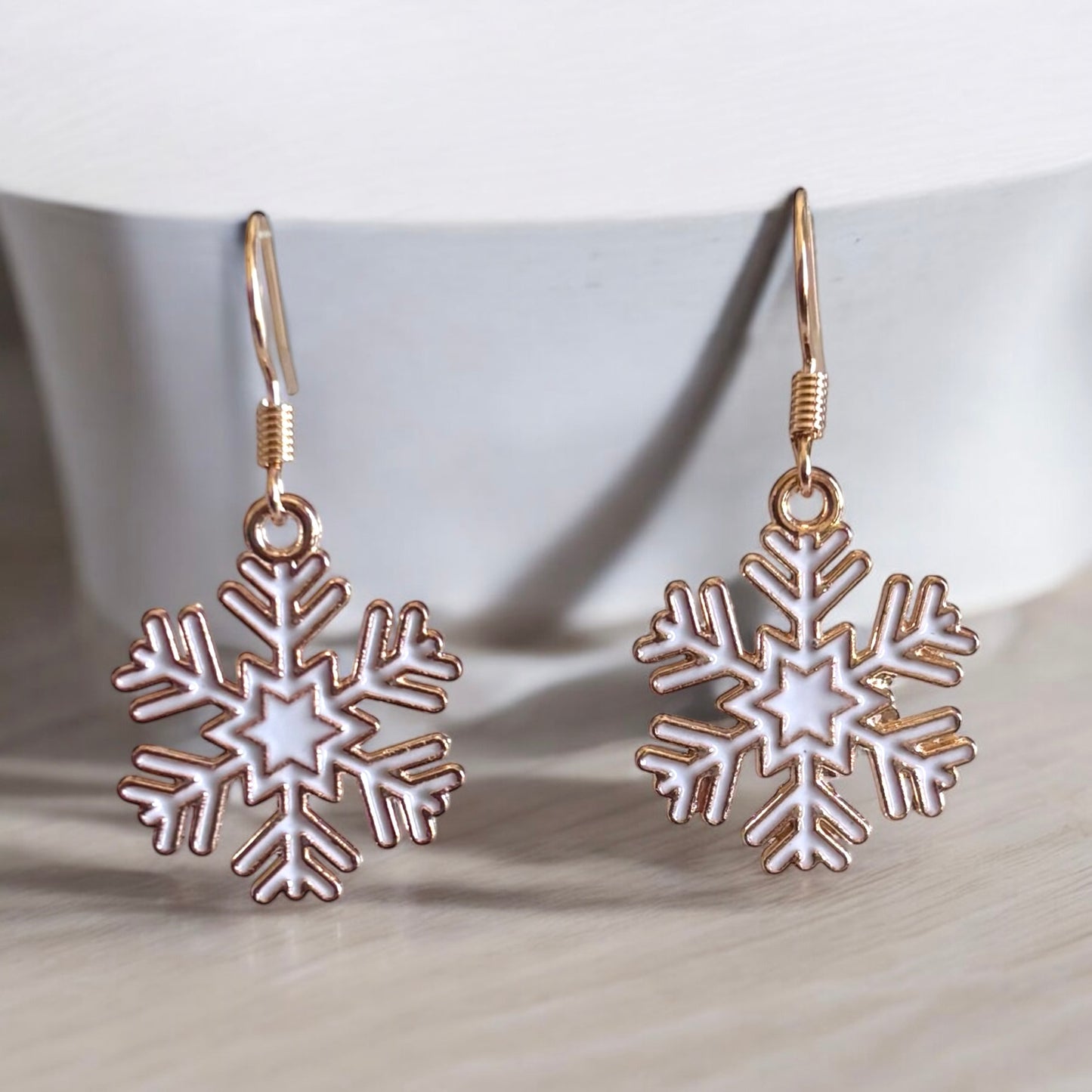 Small Snowflake Dangle Earring