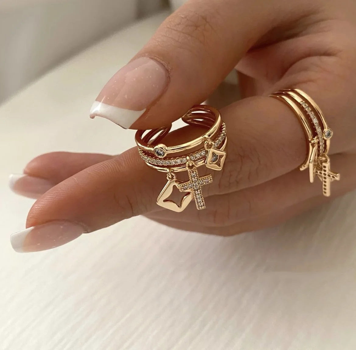 Gold Adjustable Trendy Ring