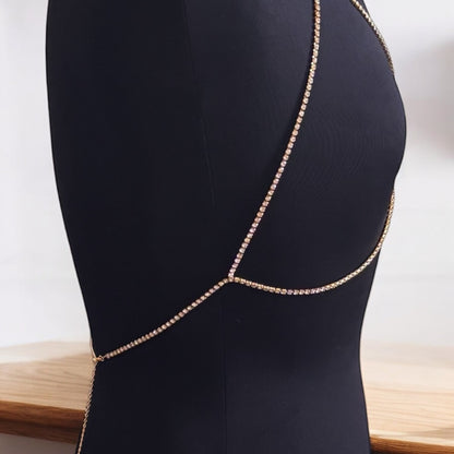 Rhinestone Bra Body Chain