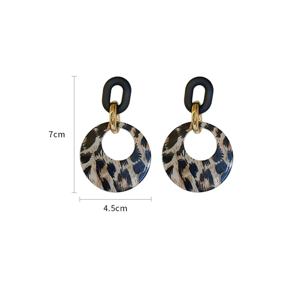 Leopard Print Light Weight Earring