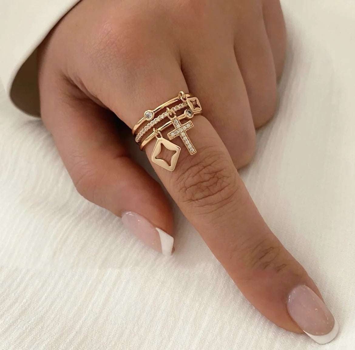 Gold Adjustable Trendy Ring