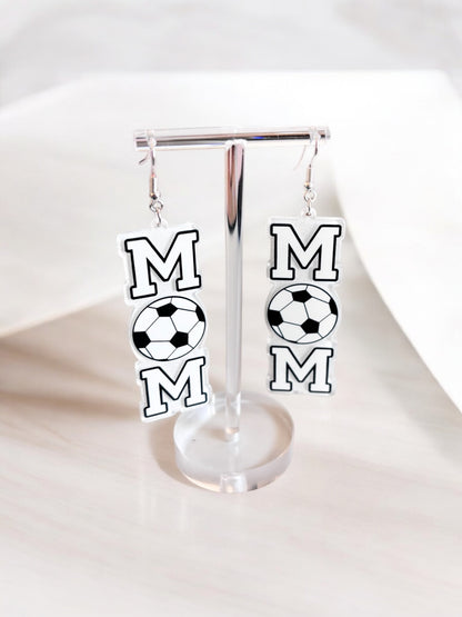 SOCCER MOM DANGLE EARRING