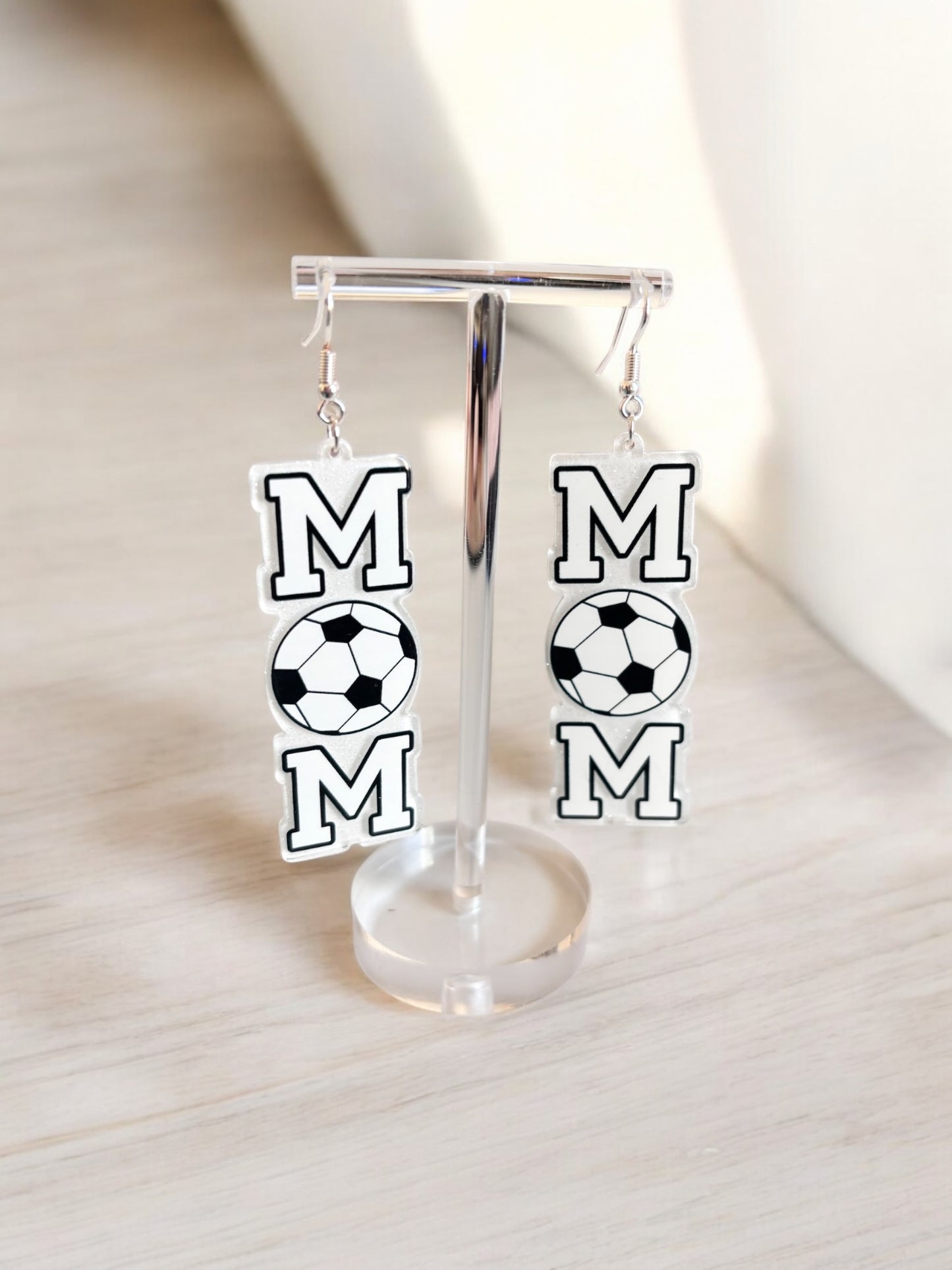 SOCCER MOM DANGLE EARRING