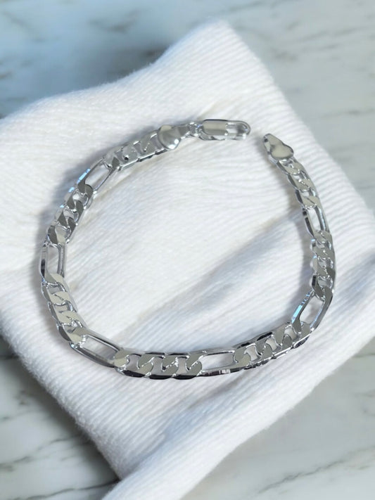 Pulsera de plata informal para hombre