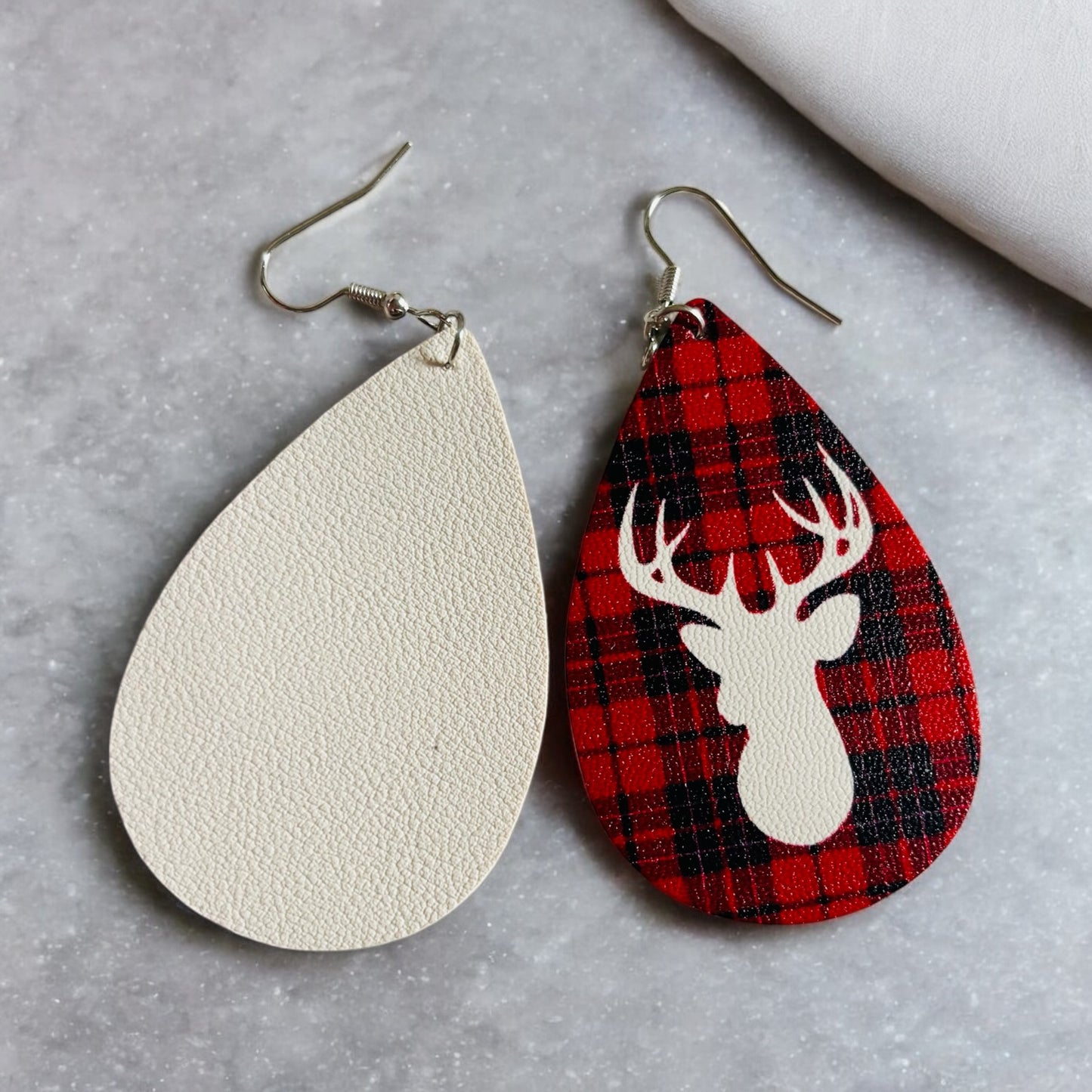 Reindeer Tear Drop Earring