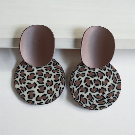 Leopard Unique Drop Earrings