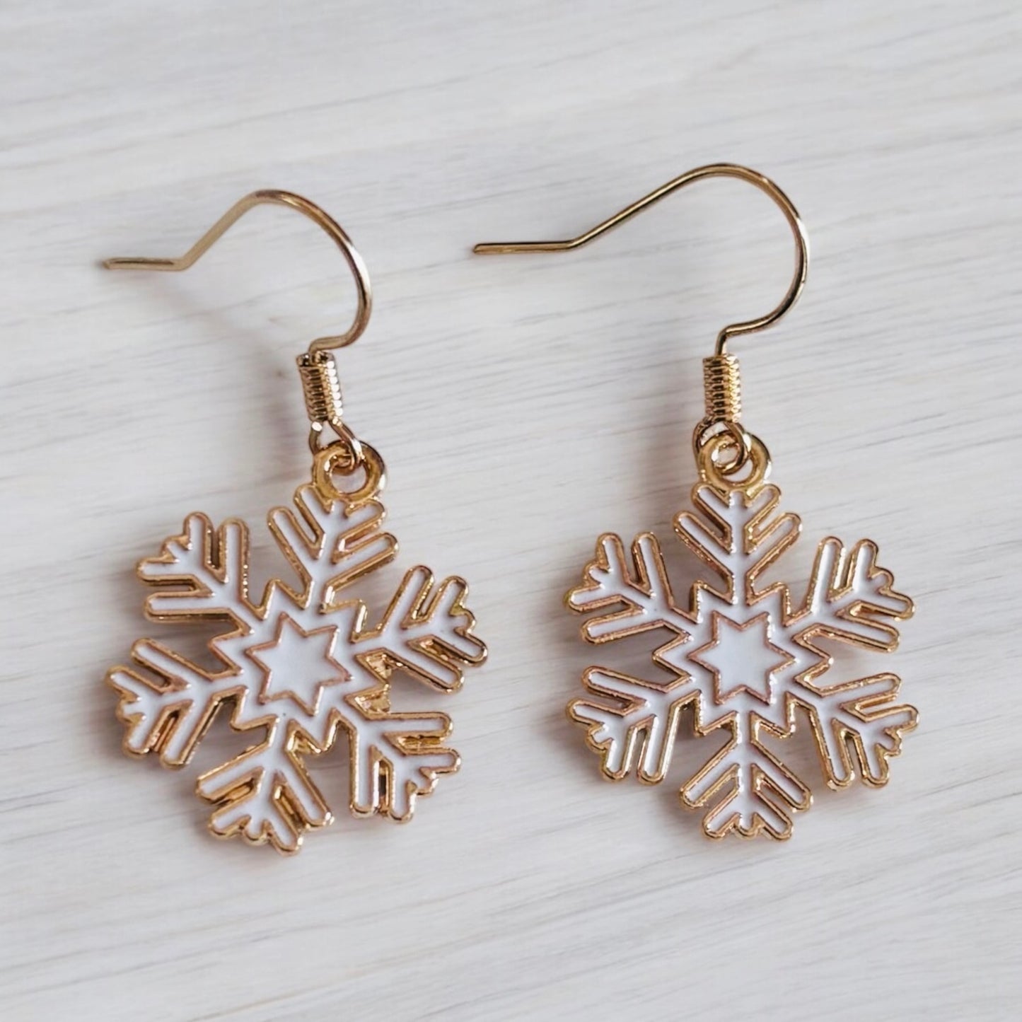 Small Snowflake Dangle Earring