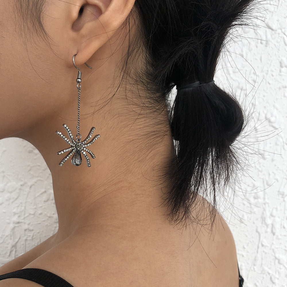 Long Spider Earrings