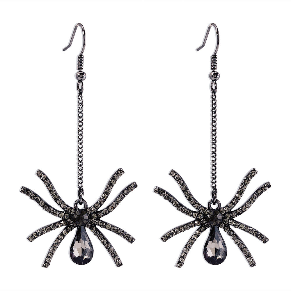 Long Spider Earrings