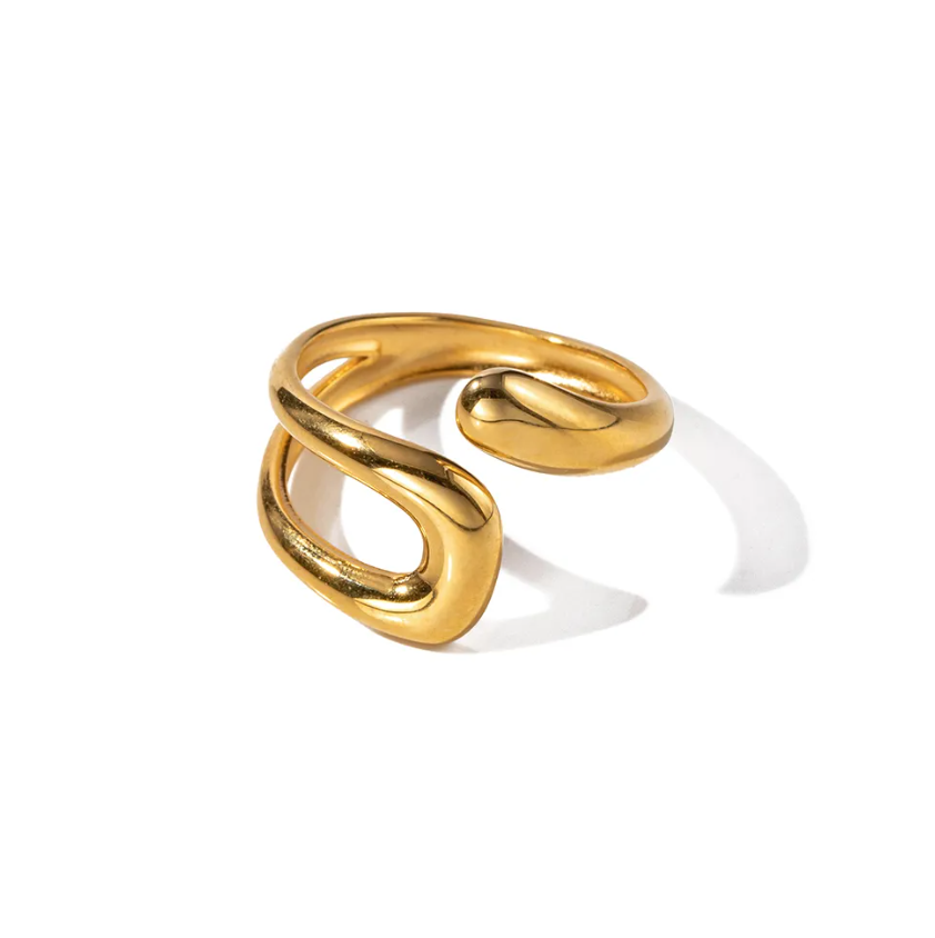 Irregular Solid Gold Ring