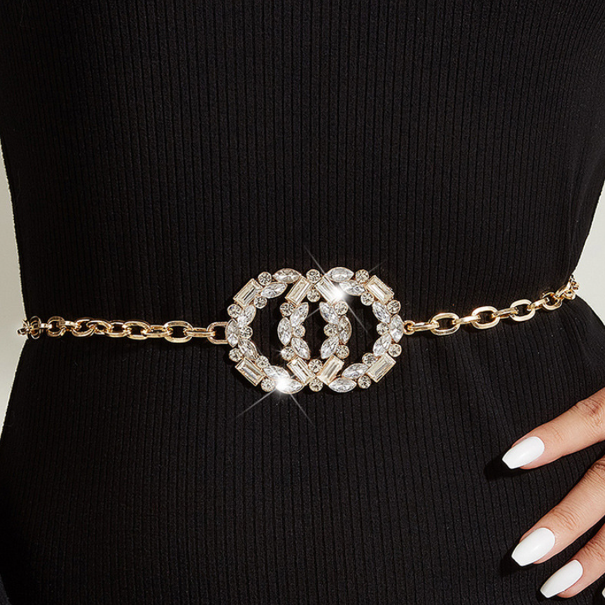 Gold Elegant Adjustable Chain Belt