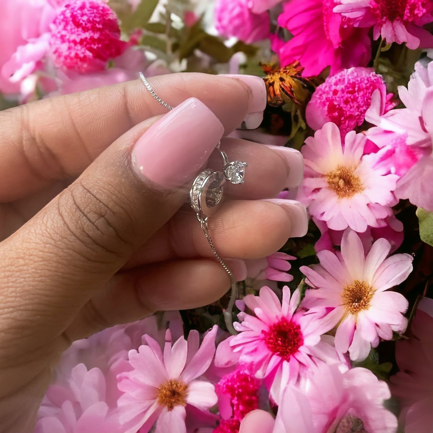 Pulsera única y sofisticada de plata de ley 925 para mujer