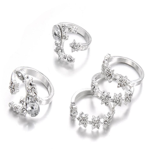 Boho 5 Piece Rings Set