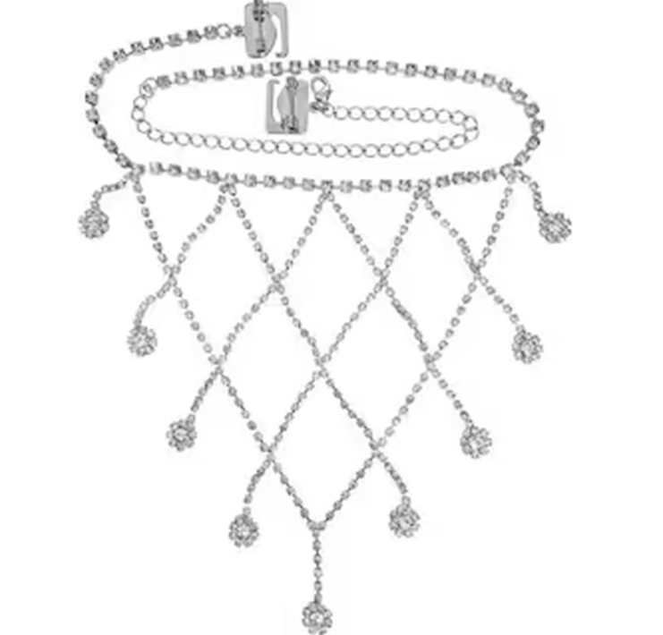 Luxury Mesh Rhinestone Shoulder Chain