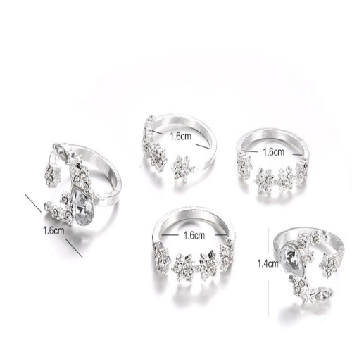 Boho 5 Piece Rings Set