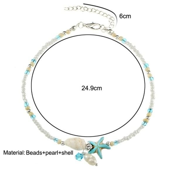 Starfish Ankle Summer Boho Bracelet