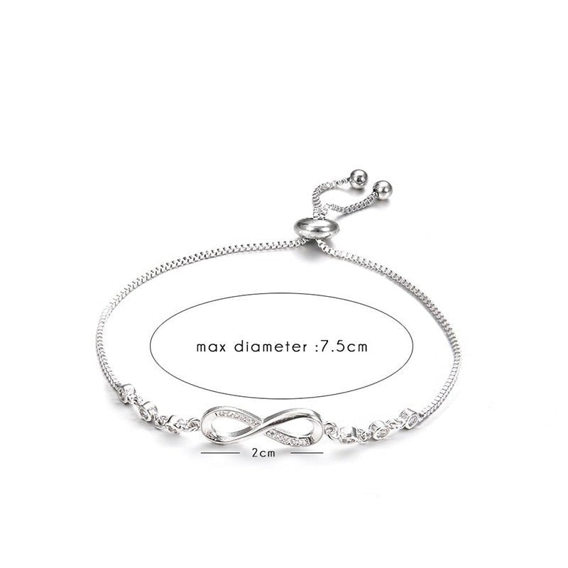 Love Infinity Chain Bracelets
