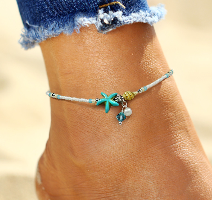 Starfish Ankle Summer Boho Bracelet