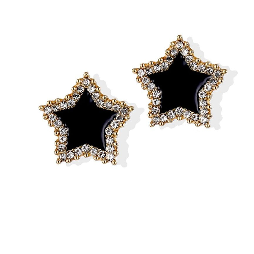 Star Crystal Women Small Stud Earrings
