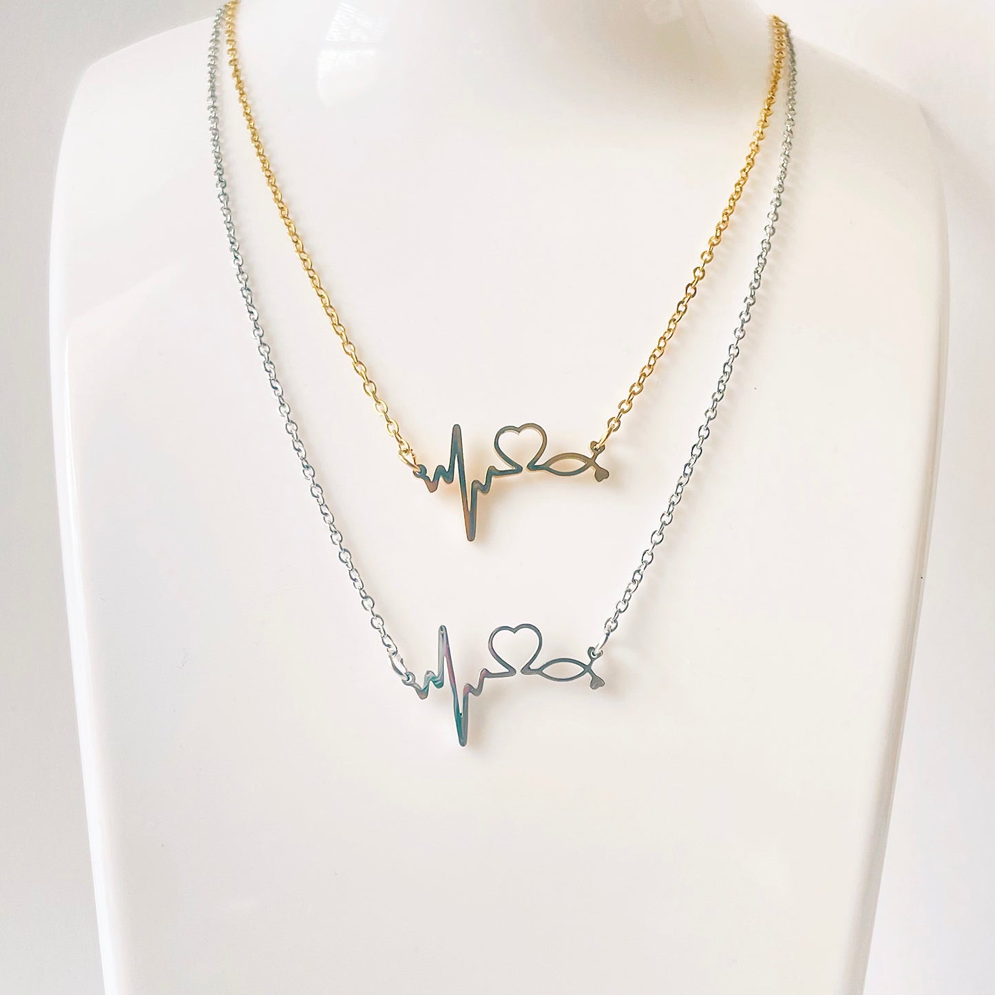 Stethoscope Heartbeat Necklace