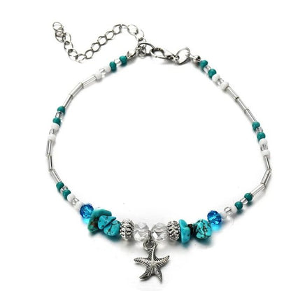 Starfish Beads Ankle Bracelets